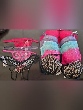 Victoria's Secret Demi Bra/Push Up Bra/Panty Bundle